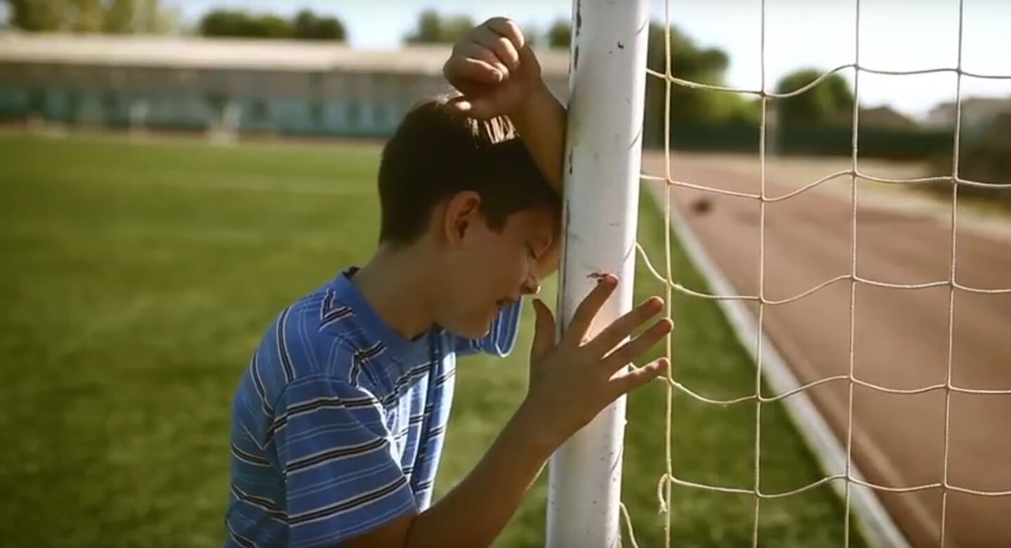 Frustrated boy