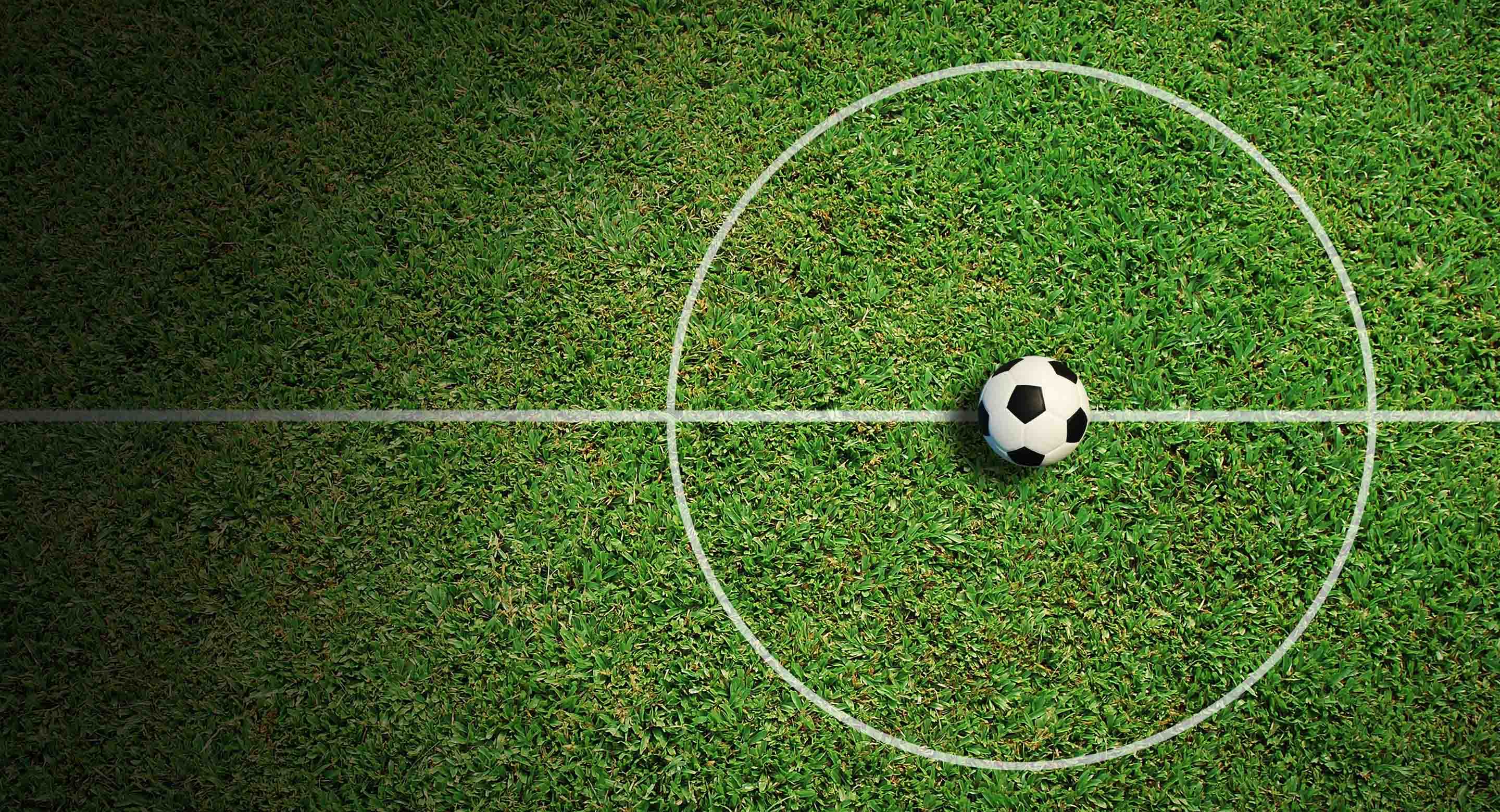 Soccer ball on a field